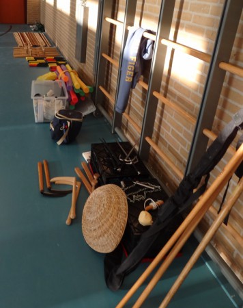 Met kobujutsu train je met 8 wapens, we hadden er maar 3 mee!